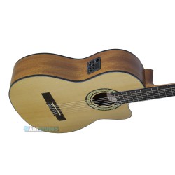 גיטרה קלאסית שמאלית מוגברת 