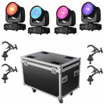 4*120W Flood Beam+Case+Clamps