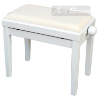 כסא פסנתר לבן