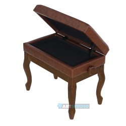 כסא לפסנתר עם תא כסא לפסנתר עם תא