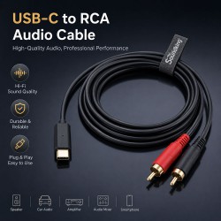 Type C to RCA, 2m Cable