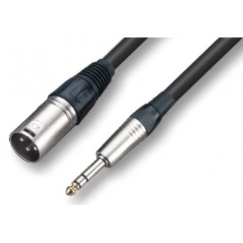 כבל XLR m - PL m סטריאו 5מ.