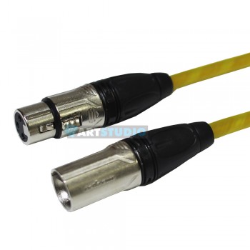 כבל XLR אורך 5מ - צהוב.