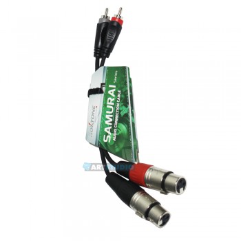 3מטר XLR*2 - RCA*2 כבל 