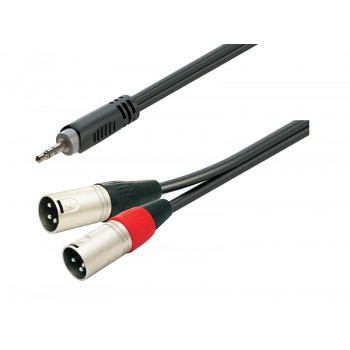 כבל XLRX2 - PL3.5 אורך 5מ.