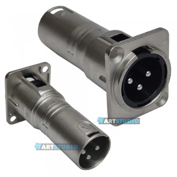 XLR M > M Pass Socket