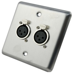 פנל קיר 2*  XLR Neutrik