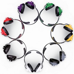 אוזניות סגורות צבע: אדום