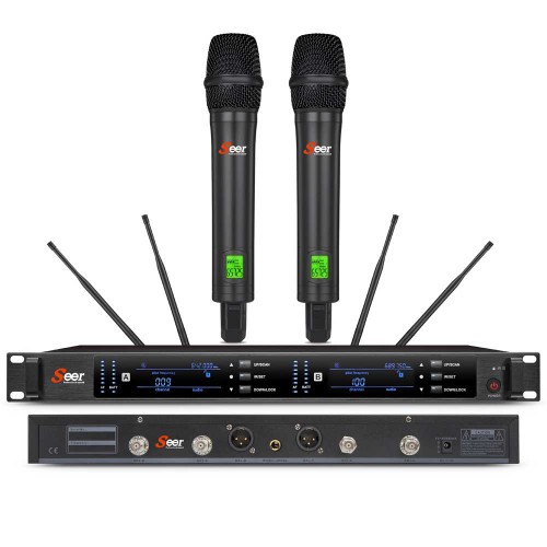 זוג מיקרופונים UHF מקצועי זוג מיקרופונים UHF מקצועי