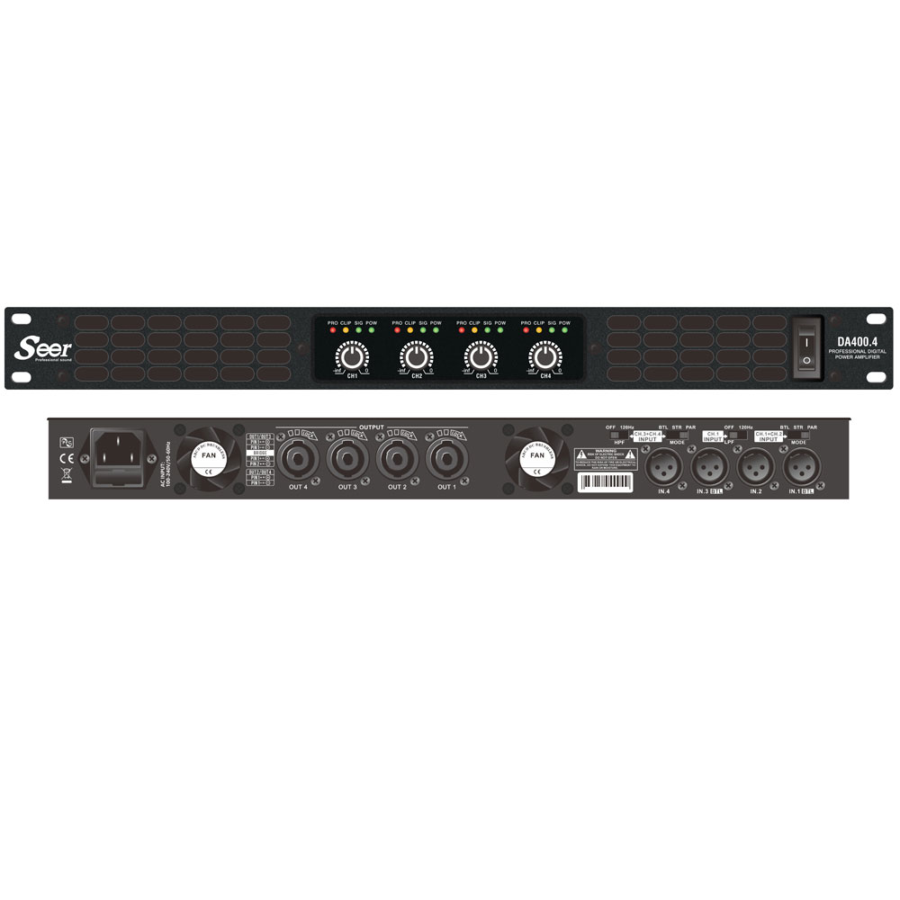 4x400 Watt RMS@8Ω