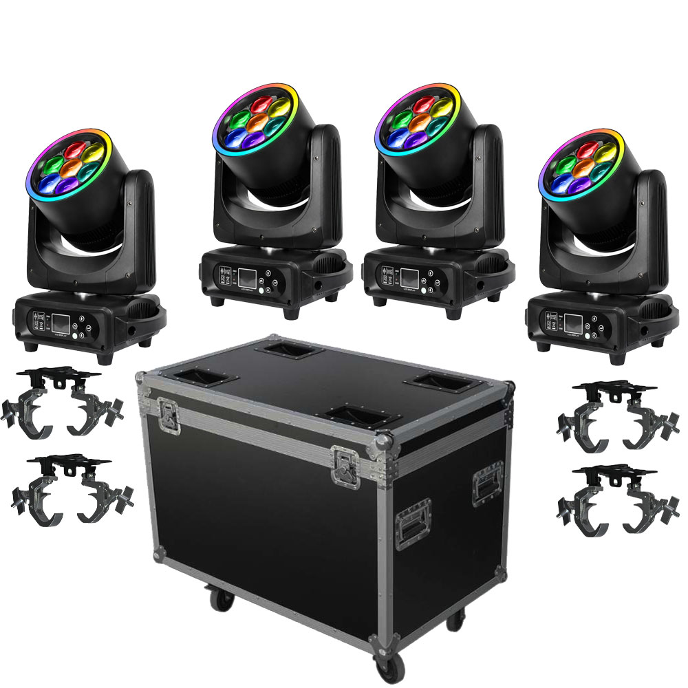 Set*4pcs 7*40W Zoom