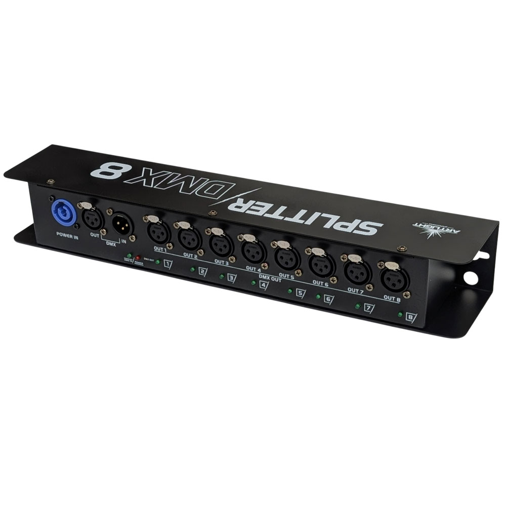 8-Way DMX Splitter 8-Way DMX Splitter