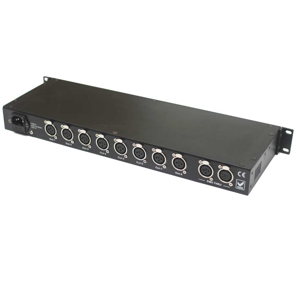 8-Way DMX Splitter 8-Way DMX Splitter