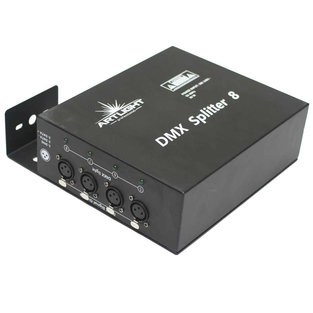 8-Way DMX Splitter 8-Way DMX Splitter
