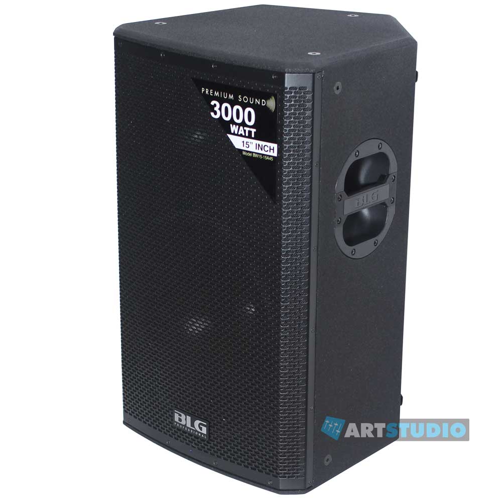 רמקול עץ 15" מוגבר 1600Watt