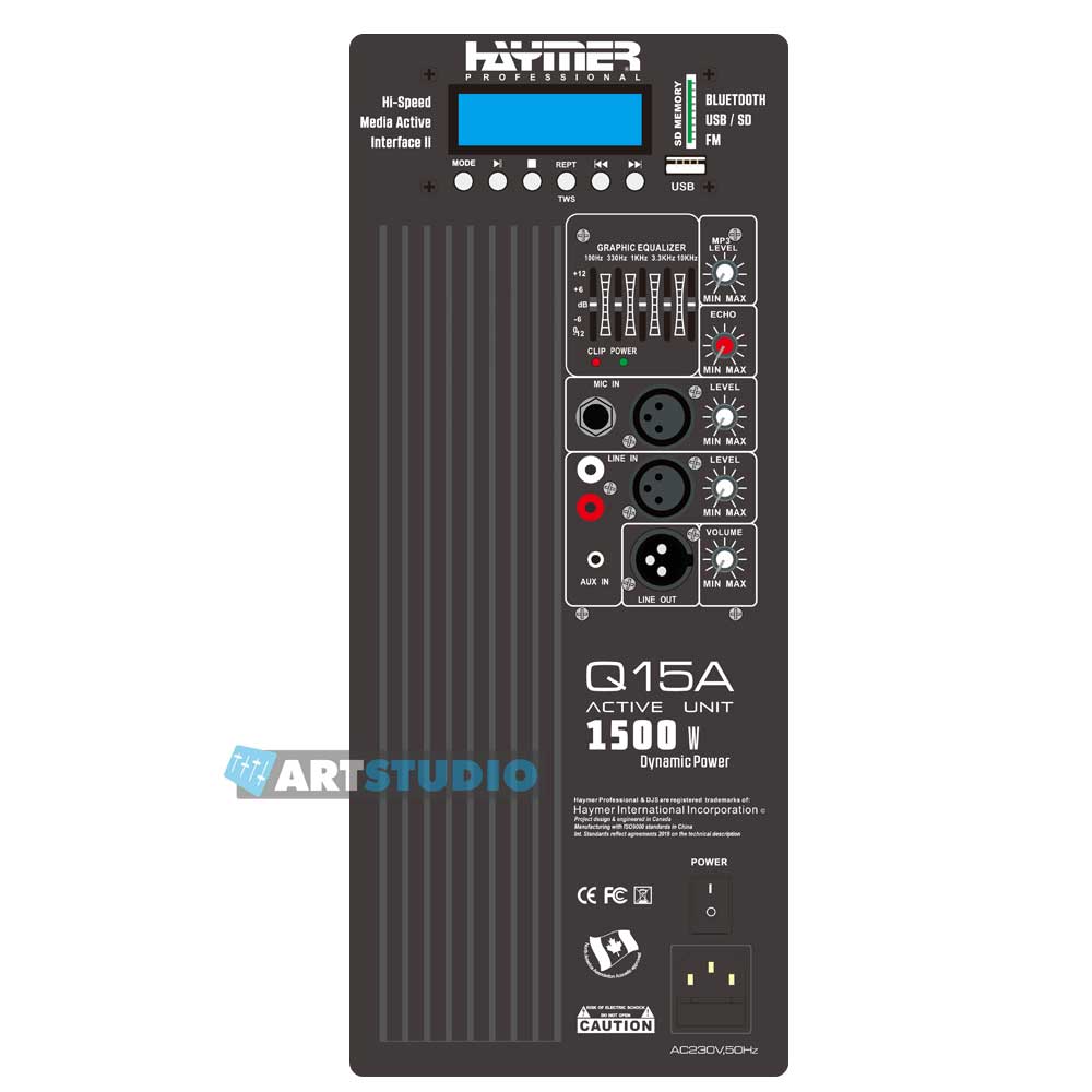 רמקול מוגבר 15" / 1500W רמקול מוגבר 15" / 1500W