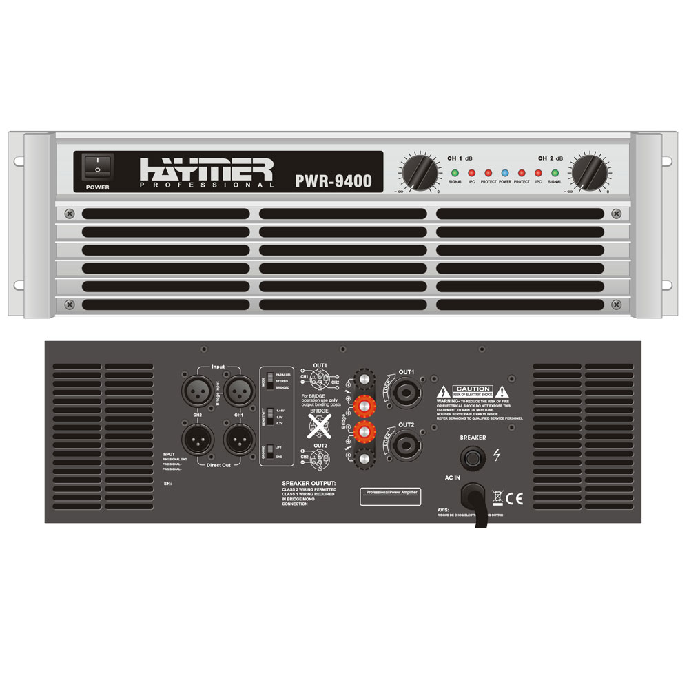  2x 1400W @ 8Ω