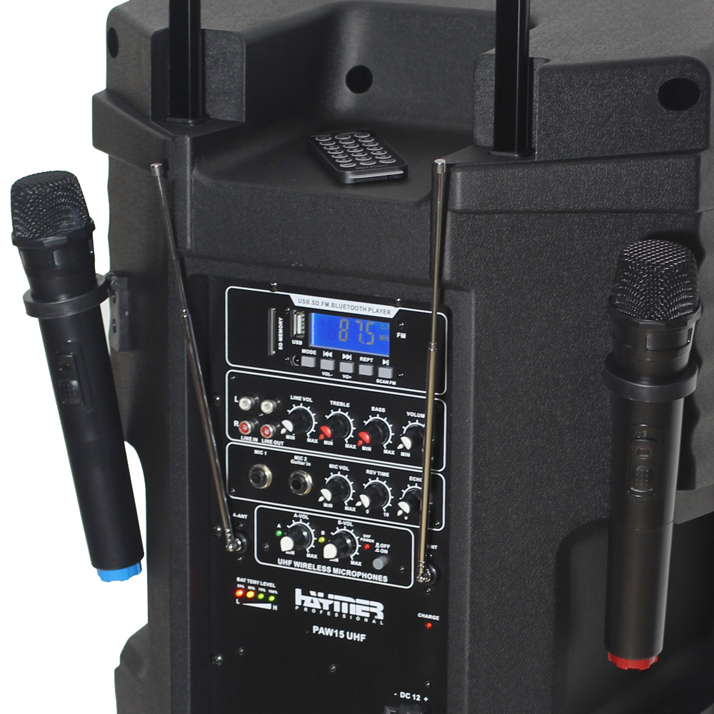 רמקול מוגבר 15"+UHF