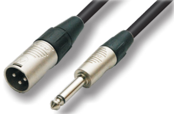 כבל XLR m - PL m אורך 20מ.