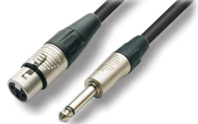 כבל XLR f - PL m אורך 15מ.