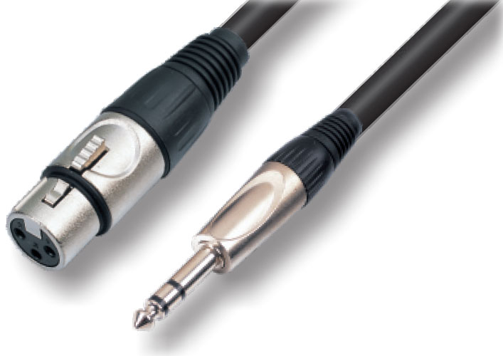 כבל XLR f - PL m סטריאו 5מ.