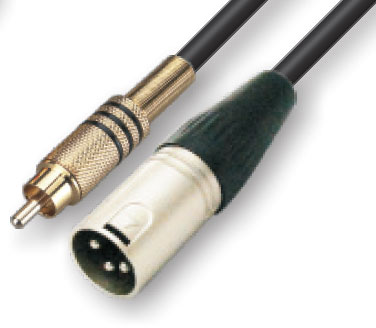 כבל RCA - XLR אורך 10מ.