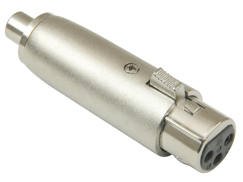 מתאם XLR f - RCA f 
