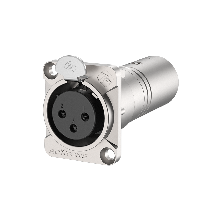 מחבר XLR נקבה לזכר