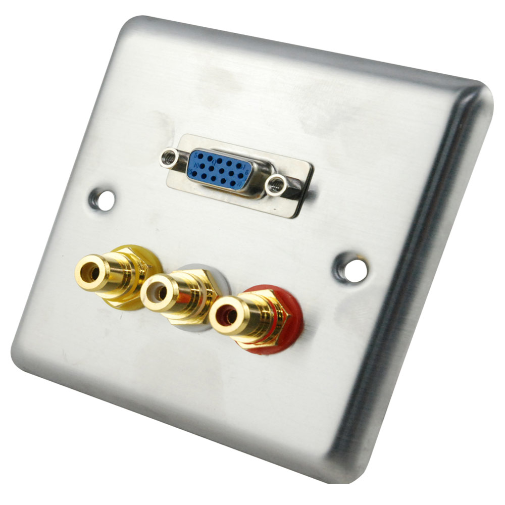 פנל קיר VGA + RCA*3 