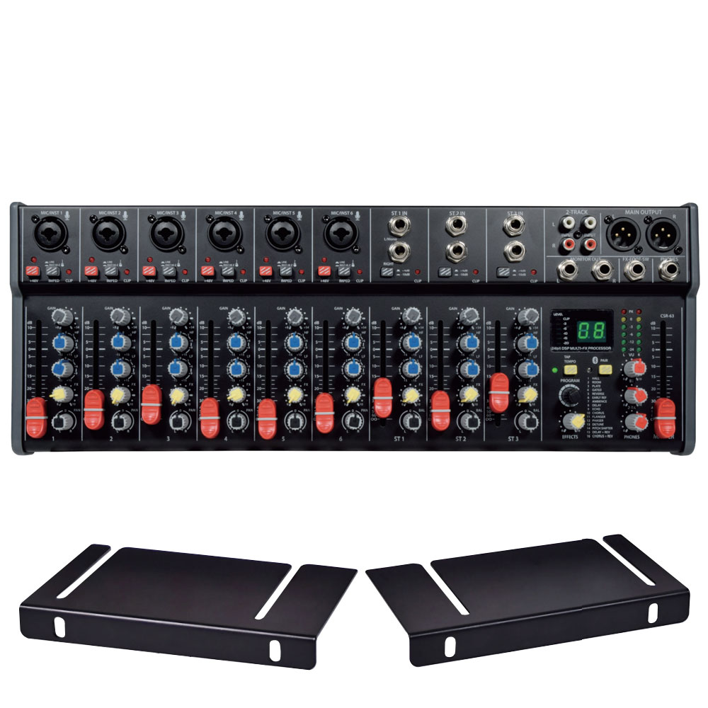 19" / 4U Rack Mixer, 9Ch