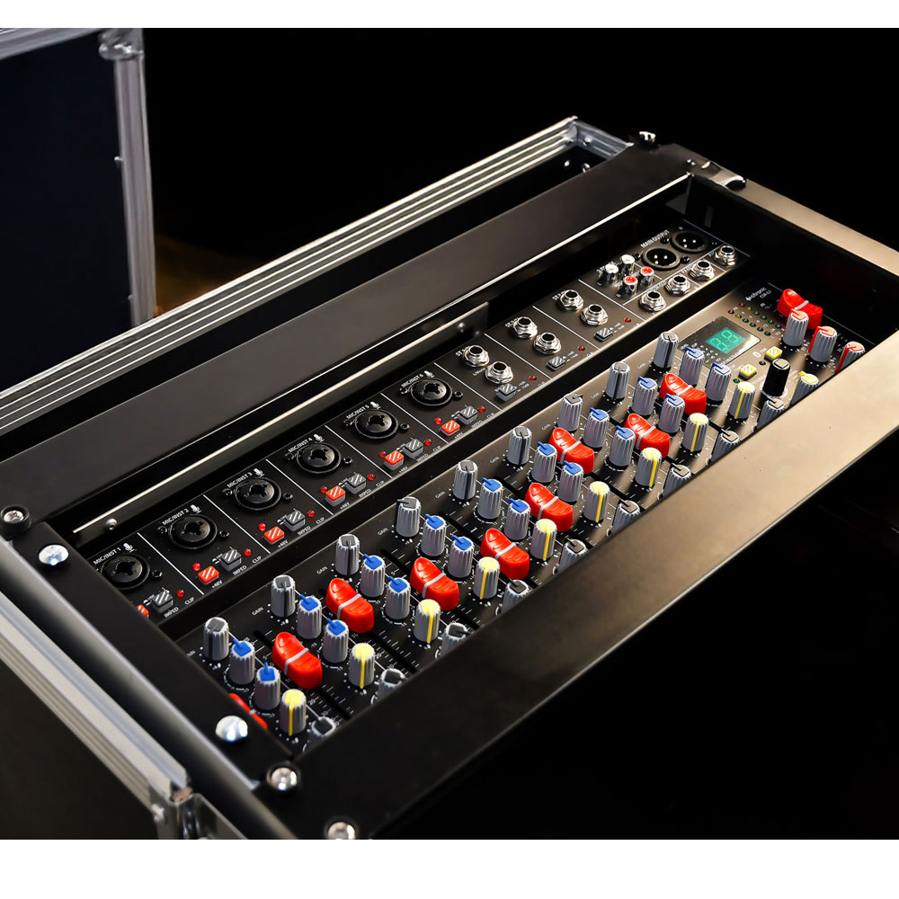 19" / 4U Rack Mixer, 9Ch